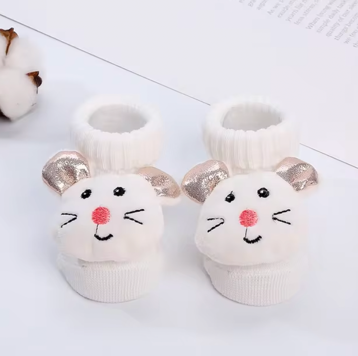 Babysocken mit 3D-Cartoon Motiven - Mon Bebé