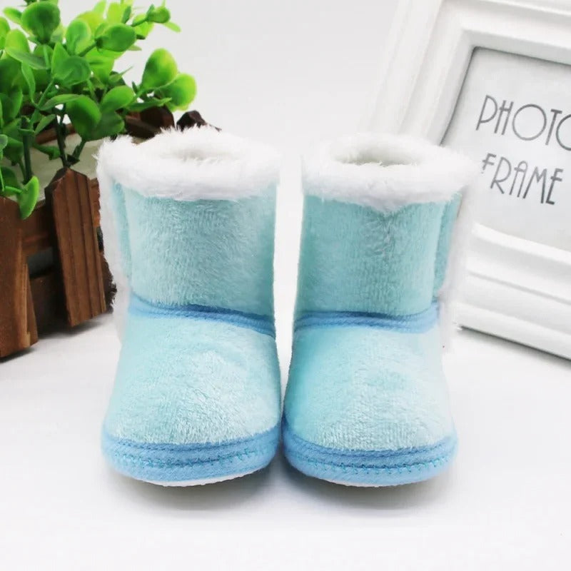 Kuschelige Baby-Winterstiefel mit Plüschfutter – Erhältlich in Blau, Rosa und Braun - Mon Bebé